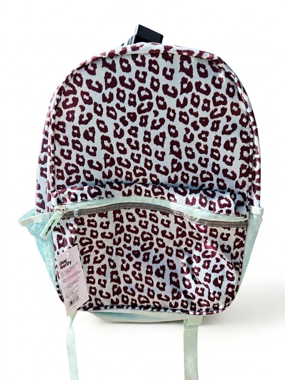 Deal Worthy Mint Green Leopard Print Laptop Backpack – NWT